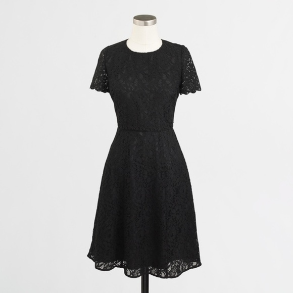 J. Crew Dresses & Skirts - J Crew Black Floral Lace Dress